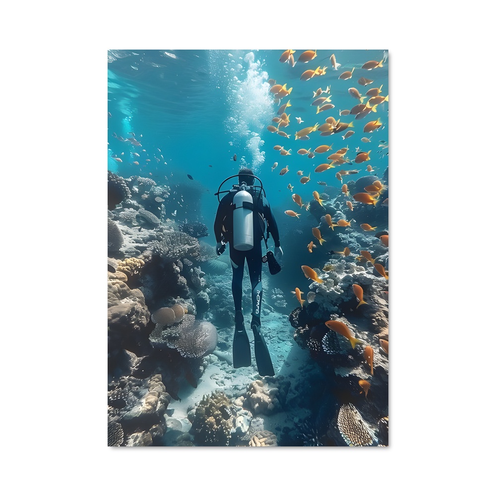 Poster World de aquatics plongeur